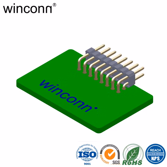Placa de chapeamento de ouro para placa conector 2,0 mm 2*25 50p soquete terminal de cabeçalho de pino SMT horizontal