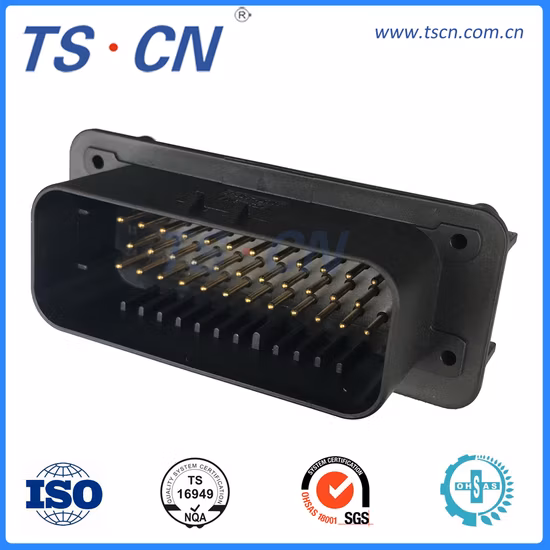 Conector de cabeçote pcb vertical masculino ecu automotivo elétrico 23 vias conector de cabeçote pcb 776200/776200