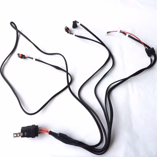 Chicote de fiação do injetor de combustível da máquina escavadora do reboque do trator do cabo do automóvel do carro do automóvel de 4 8 pinos personalizados